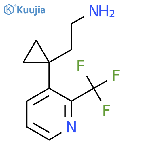 2-{1-2-(trifluoromethyl)pyridin-3-ylcyclopropyl}ethan-1-amine structure