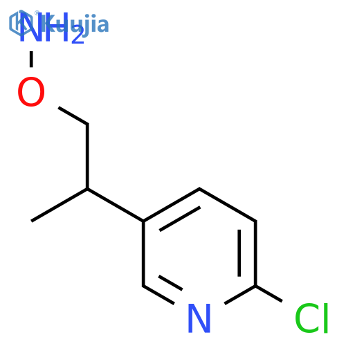 O-2-(6-chloropyridin-3-yl)propylhydroxylamine structure