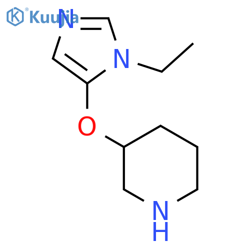 3-(1-ethyl-1H-imidazol-5-yl)oxypiperidine structure