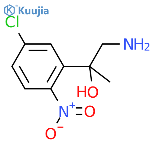 1-amino-2-(5-chloro-2-nitrophenyl)propan-2-ol structure