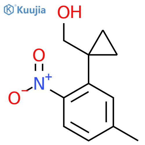 1-(5-methyl-2-nitrophenyl)cyclopropylmethanol structure
