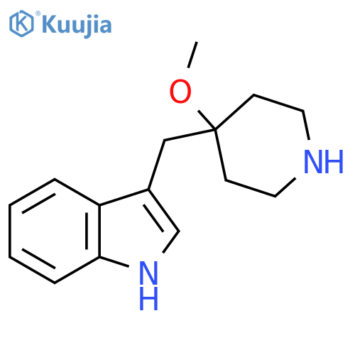 3-(4-methoxypiperidin-4-yl)methyl-1H-indole structure