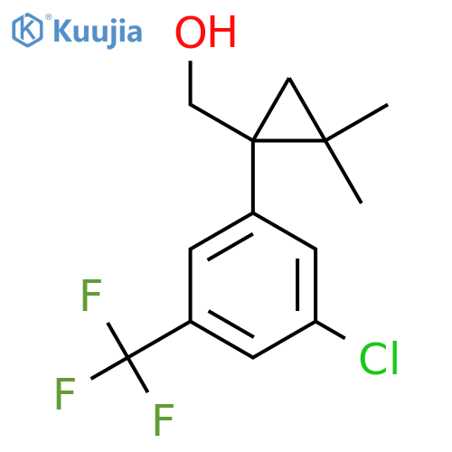 {1-3-chloro-5-(trifluoromethyl)phenyl-2,2-dimethylcyclopropyl}methanol structure