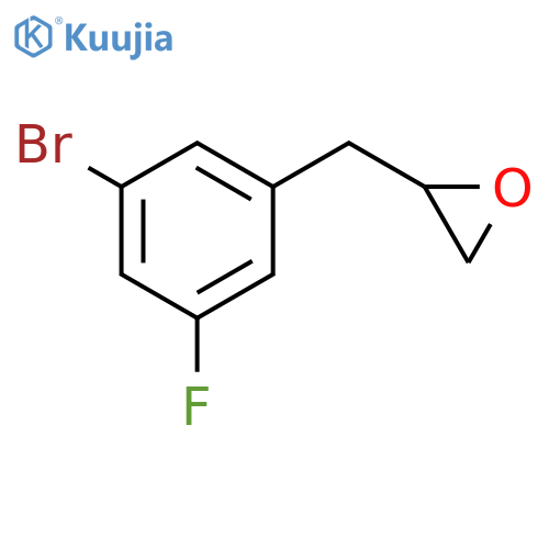 2-(3-bromo-5-fluorophenyl)methyloxirane structure