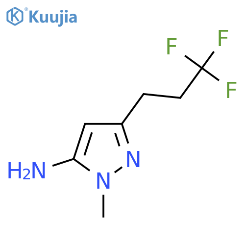 1-methyl-3-(3,3,3-trifluoropropyl)-1H-pyrazol-5-amine structure