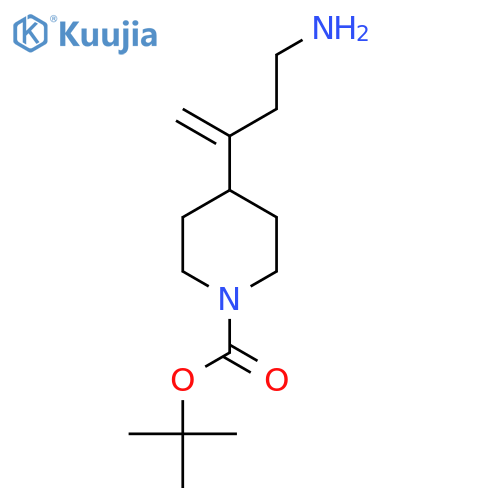 tert-butyl 4-(4-aminobut-1-en-2-yl)piperidine-1-carboxylate structure