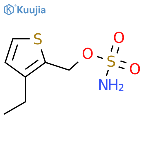 (3-ethylthiophen-2-yl)methyl sulfamate structure