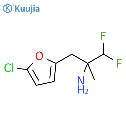 3-(5-chlorofuran-2-yl)-1,1-difluoro-2-methylpropan-2-amine structure