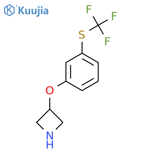3-{3-(trifluoromethyl)sulfanylphenoxy}azetidine structure