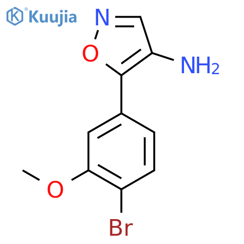 5-(4-bromo-3-methoxyphenyl)-1,2-oxazol-4-amine structure