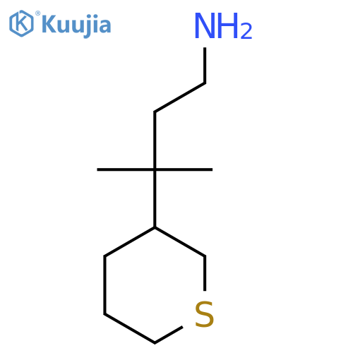 3-methyl-3-(thian-3-yl)butan-1-amine structure
