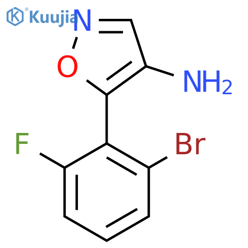 5-(2-bromo-6-fluorophenyl)-1,2-oxazol-4-amine structure