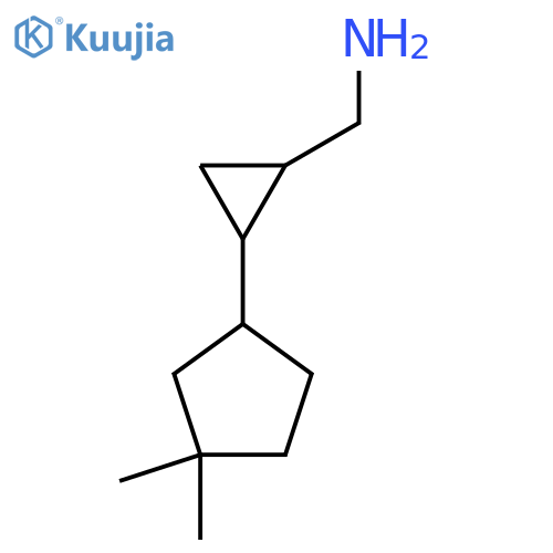 2-(3,3-dimethylcyclopentyl)cyclopropylmethanamine structure