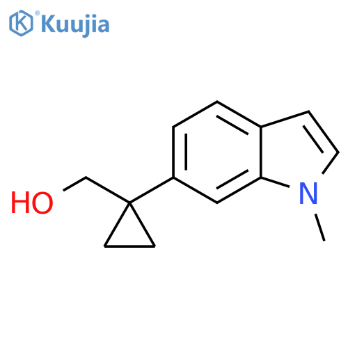 1-(1-methyl-1H-indol-6-yl)cyclopropylmethanol structure