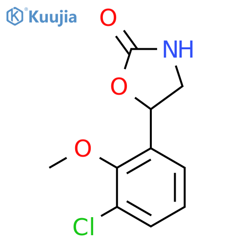 5-(3-chloro-2-methoxyphenyl)-1,3-oxazolidin-2-one structure