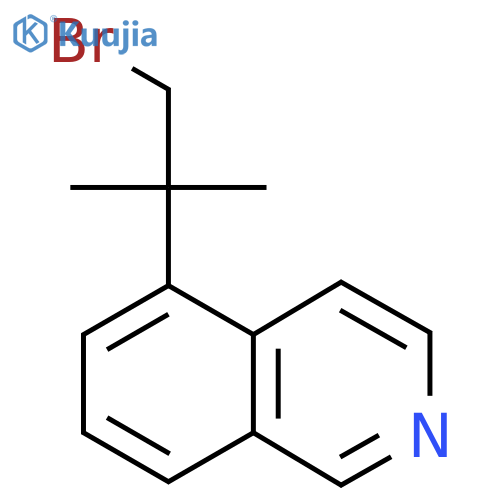 5-(1-bromo-2-methylpropan-2-yl)isoquinoline structure