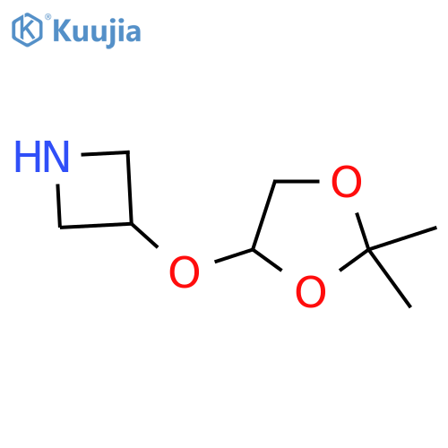 3-(2,2-dimethyl-1,3-dioxolan-4-yl)oxyazetidine structure