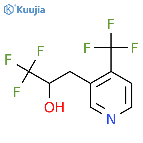 1,1,1-trifluoro-3-4-(trifluoromethyl)pyridin-3-ylpropan-2-ol structure