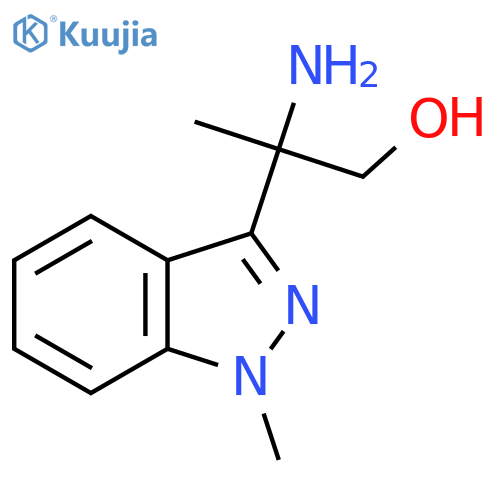 2-amino-2-(1-methyl-1H-indazol-3-yl)propan-1-ol structure