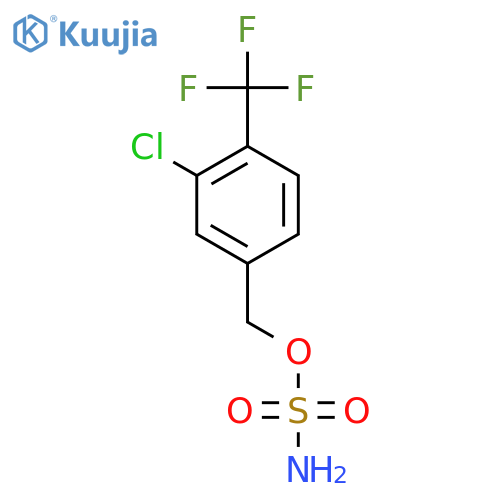 3-chloro-4-(trifluoromethyl)phenylmethyl sulfamate structure