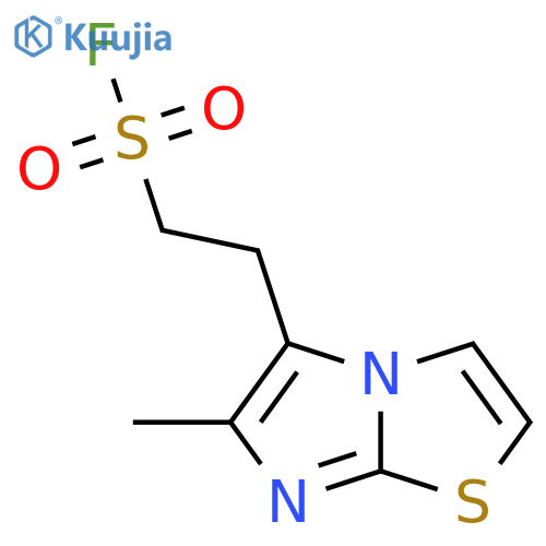 2-{6-methylimidazo2,1-b1,3thiazol-5-yl}ethane-1-sulfonyl fluoride structure