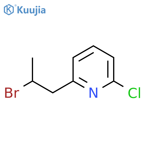 2-(2-bromopropyl)-6-chloropyridine structure