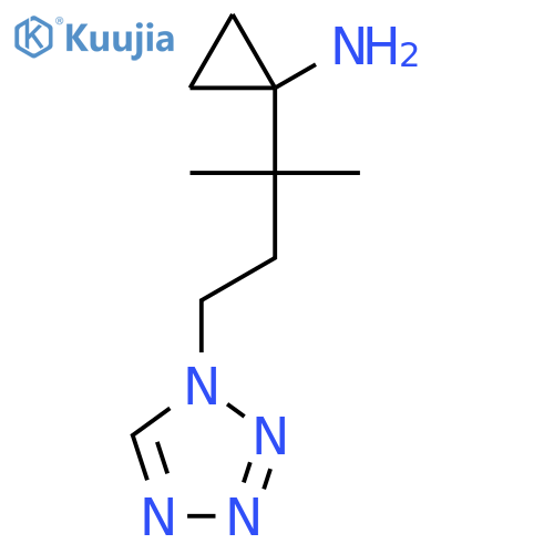 1-2-methyl-4-(1H-1,2,3,4-tetrazol-1-yl)butan-2-ylcyclopropan-1-amine structure