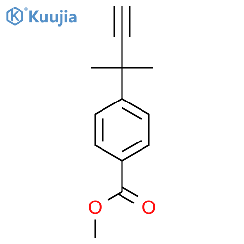methyl 4-(2-methylbut-3-yn-2-yl)benzoate structure