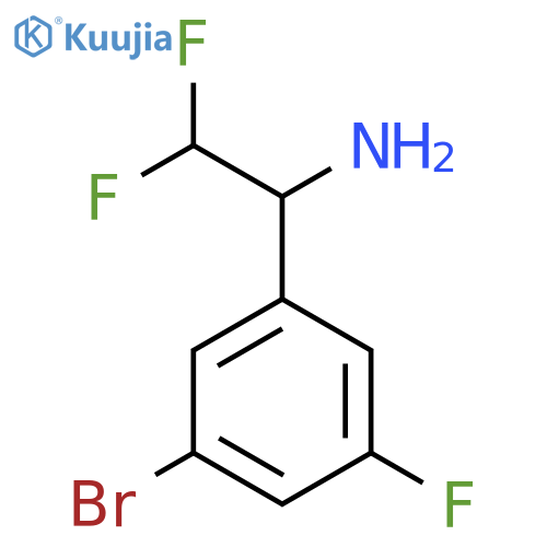 1-(3-bromo-5-fluorophenyl)-2,2-difluoroethan-1-amine structure