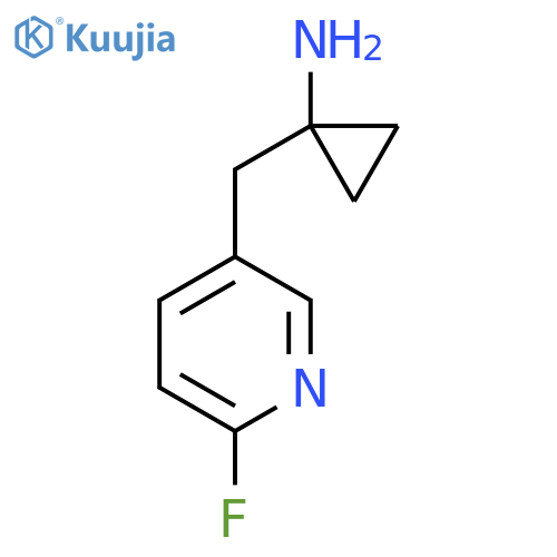 1-(6-fluoropyridin-3-yl)methylcyclopropan-1-amine structure