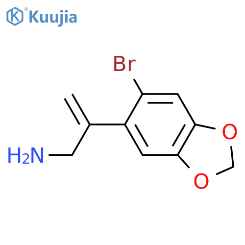 2-(6-Bromo-1,3-dioxaindan-5-yl)prop-2-en-1-amine structure