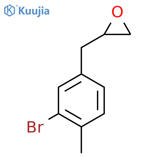 2-(3-bromo-4-methylphenyl)methyloxirane structure