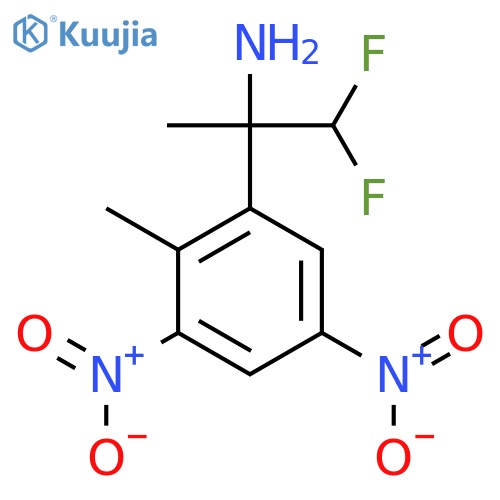 1,1-difluoro-2-(2-methyl-3,5-dinitrophenyl)propan-2-amine structure