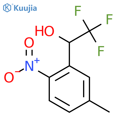 2,2,2-trifluoro-1-(5-methyl-2-nitrophenyl)ethan-1-ol structure