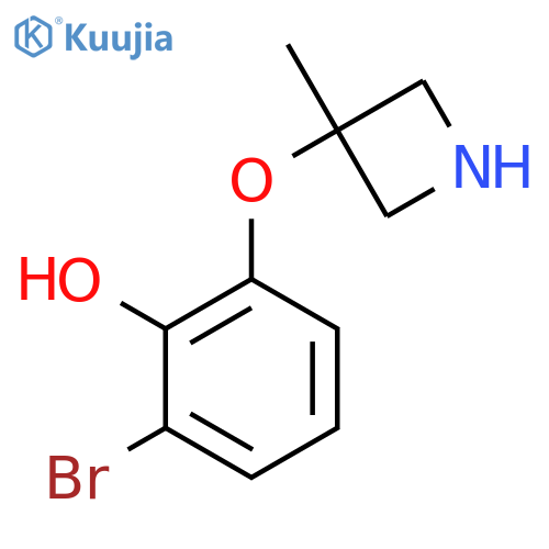 2-bromo-6-(3-methylazetidin-3-yl)oxyphenol structure