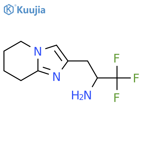 1,1,1-trifluoro-3-{5H,6H,7H,8H-imidazo1,2-apyridin-2-yl}propan-2-amine structure