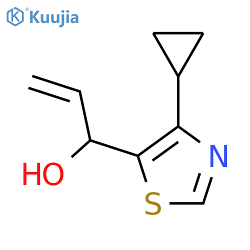 1-(4-cyclopropyl-1,3-thiazol-5-yl)prop-2-en-1-ol structure