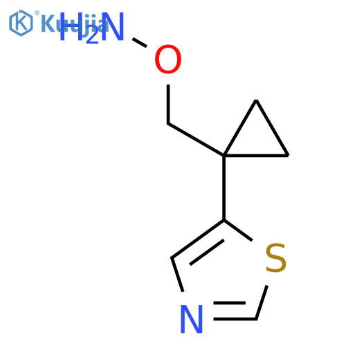 O-{1-(1,3-thiazol-5-yl)cyclopropylmethyl}hydroxylamine structure