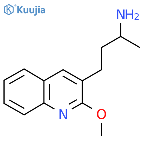 4-(2-methoxyquinolin-3-yl)butan-2-amine structure