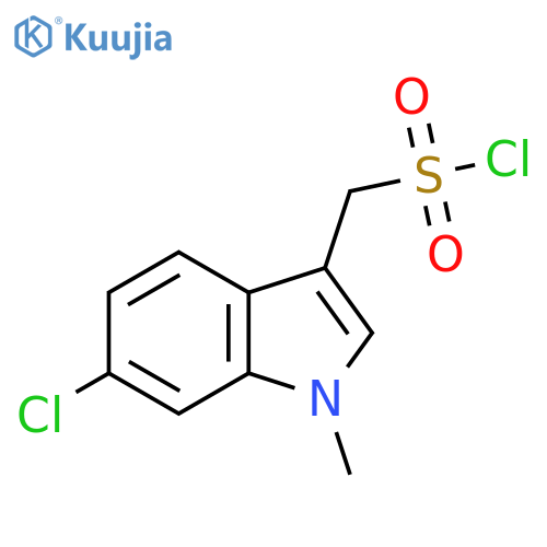 (6-chloro-1-methyl-1H-indol-3-yl)methanesulfonyl chloride structure
