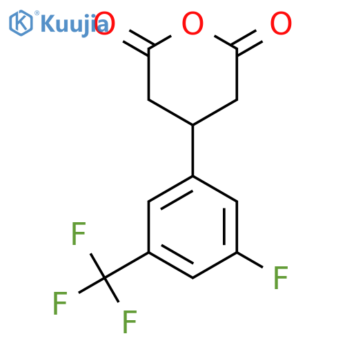 4-3-fluoro-5-(trifluoromethyl)phenyloxane-2,6-dione structure