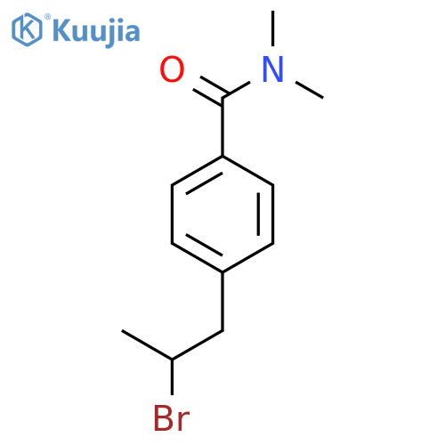 4-(2-bromopropyl)-N,N-dimethylbenzamide structure