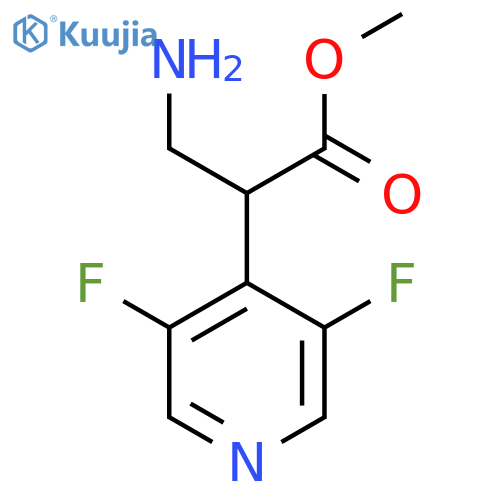 methyl 3-amino-2-(3,5-difluoropyridin-4-yl)propanoate structure