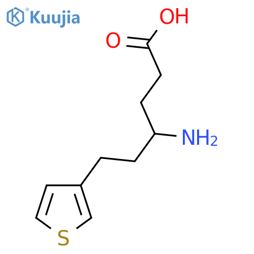 4-amino-6-(thiophen-3-yl)hexanoic acid structure