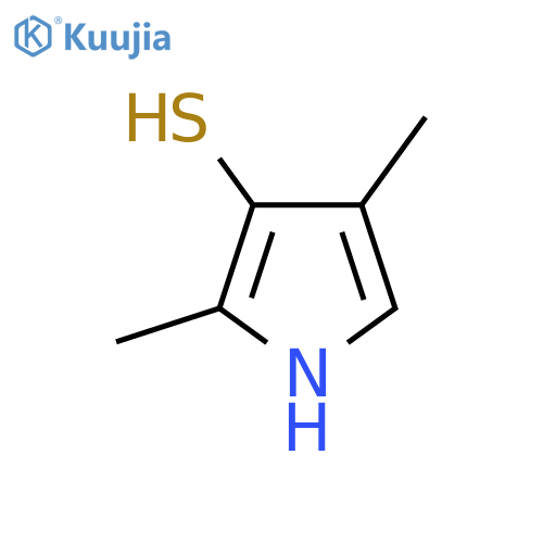 2,4-dimethyl-1H-pyrrole-3-thiol structure