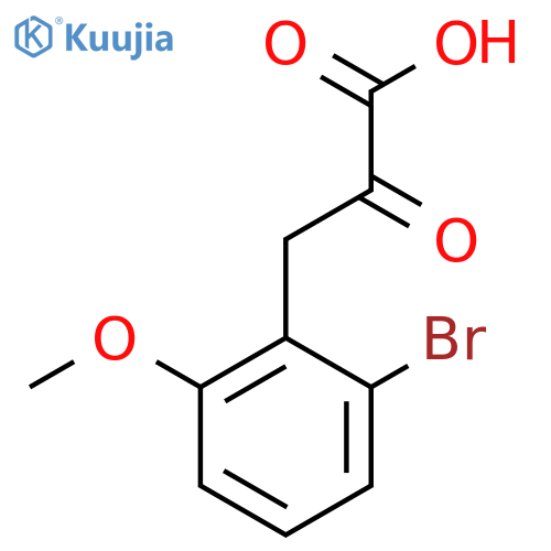 3-(2-Bromo-6-methoxyphenyl)-2-oxopropanoic acid structure