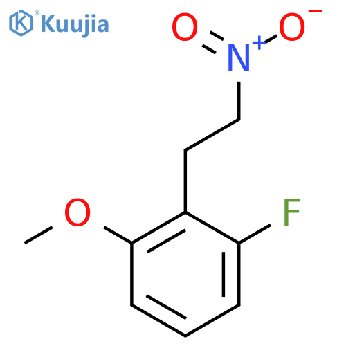 1-fluoro-3-methoxy-2-(2-nitroethyl)benzene structure