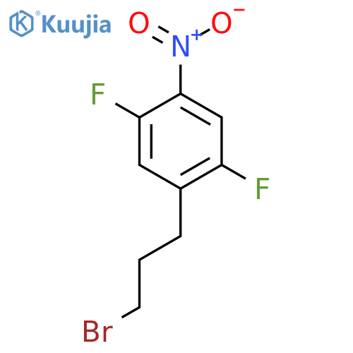1-(3-bromopropyl)-2,5-difluoro-4-nitrobenzene structure