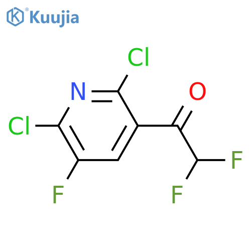 1-(2,6-dichloro-5-fluoropyridin-3-yl)-2,2-difluoroethan-1-one structure
