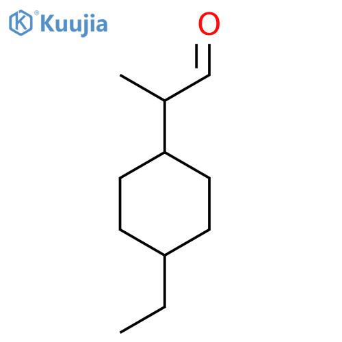 2-(4-ethylcyclohexyl)propanal structure